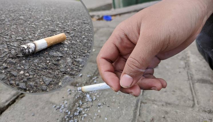 цигара - СОЛЕНА ГЛОБА: Дерат ни за хвърлен на земята фас!