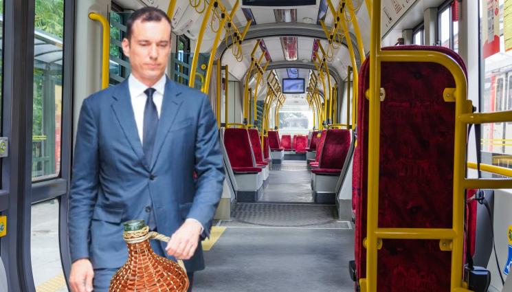 терзиев - ПРИБРА МАРКУЧА И ИЗВАДИ ДАМАДЖАНАТА: Терзиев лъска трамвая с ракия!