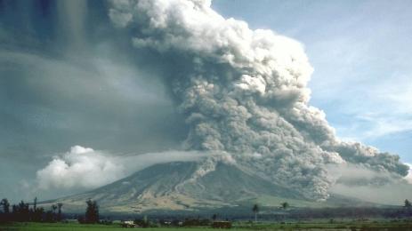 изригване на вулкан