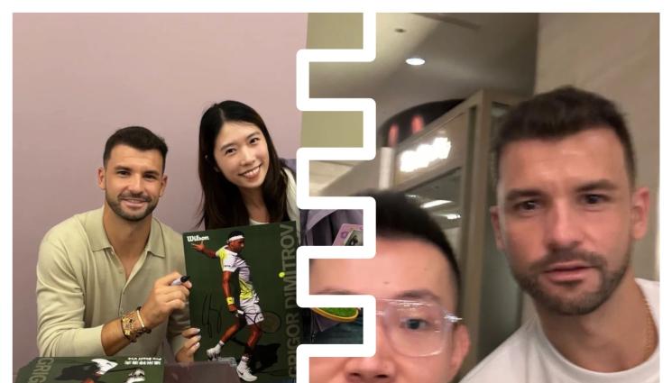 Григор Димитров - Китайци нападнаха Григор! Българинът обърна внимание на много фенове в Шанхай, обожава ресторантите