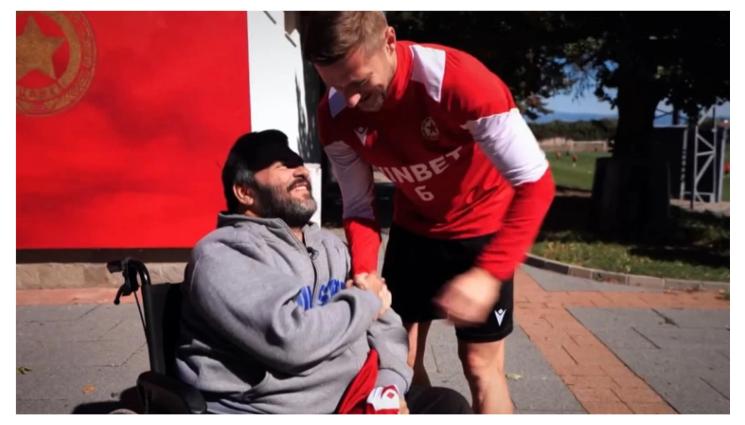 ЦСКА Лъчо фен - ЦСКА изненада фен в неравностойно положение за ЧРД