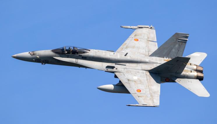F18 Hornet - Изтребител се разби в Испания, пилотът на F-18 загина (СНИМКА)