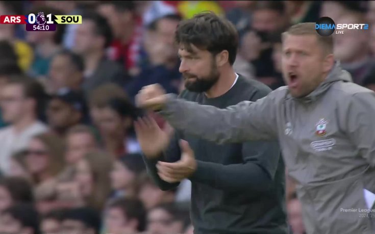 Саутхемптън шокира Арсенал в началото на второто полувреме