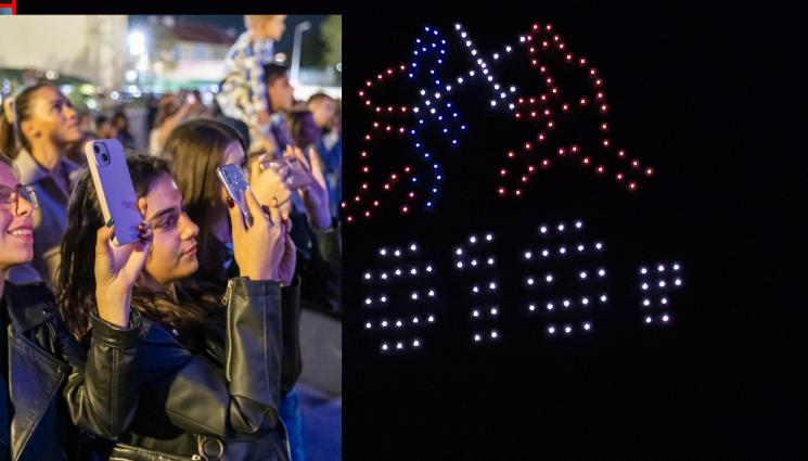 САМУИЛ - В небето над Петрич: 200 дрона разказват за цар Самуил