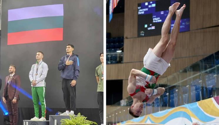 спортна гимнастика - Наш гимнастик със сребро на прескок от Световната купа в Унгария