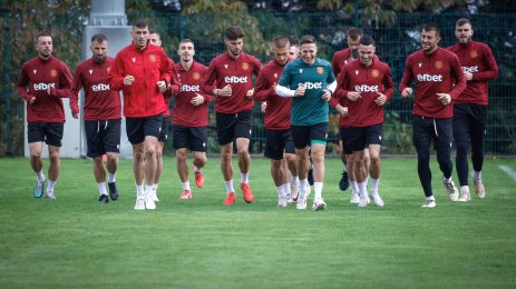 тренировка национален отбор по футбол