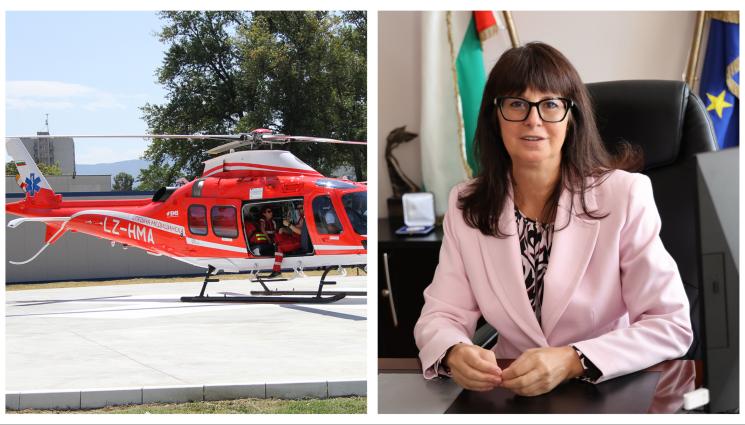 Галя Кондова - Министърът на здравеопазването д-р Галя Кондева пред 