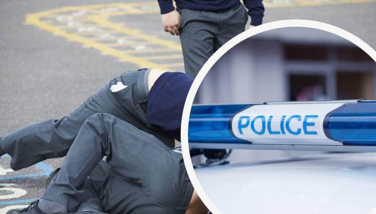 деца ученици бой