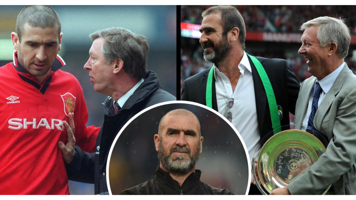 Ерик Кантона сър Алекс Фъргюсън