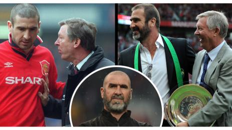 Ерик Кантона сър Алекс Фъргюсън