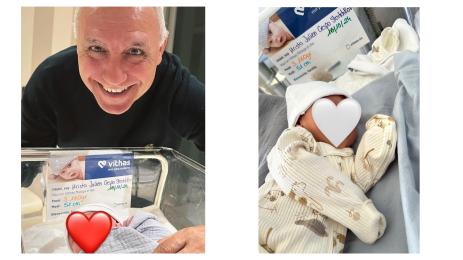 Христо Стоичков с внука си Христо Стоичков