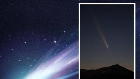 Кометата над връх Ведерник