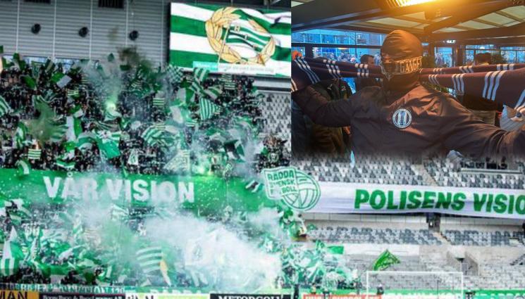 Хамарби Юргорден - По-висша инстанция: Полицията свири края на мач от шведското първенство