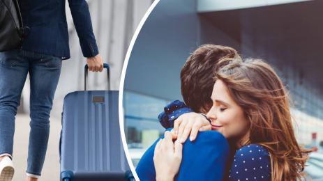 летище пътуване сбогуване