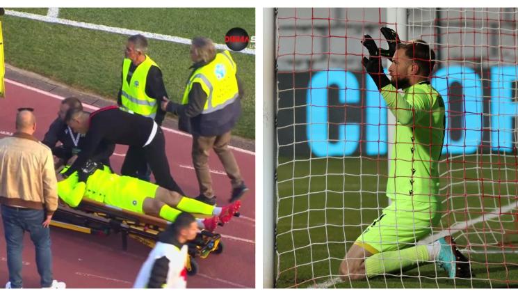 Густаво Бусато контузия - Густаво Бусато с леко комоцио и счупен нос