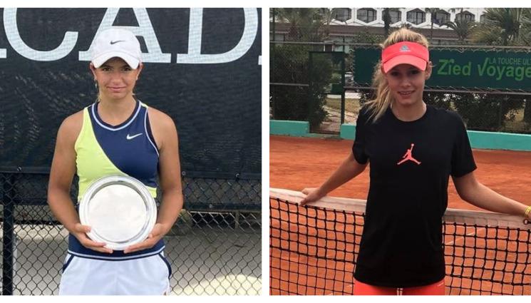 Ива Иванова Юлия Стаматова тенис Тунис - Полубългарски четвъртфинал на тенис турнир в Африка