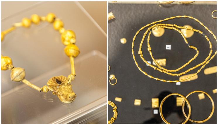 злато - Показват съкровището на тракийска жрица!