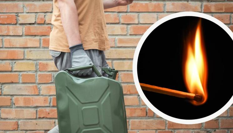 бензин клечка кибрит - Мъж запали жена в трамвай!