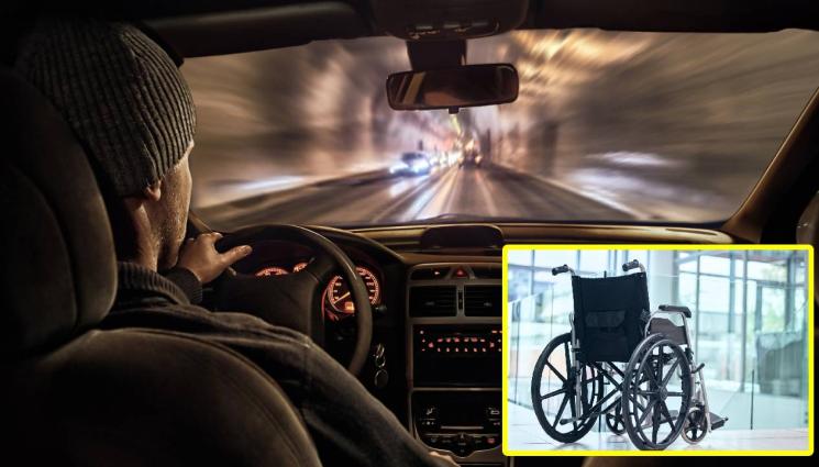 dd - Eднокрак мъж в инвалидна количка открадна миниван (ВИДЕО)