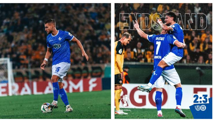 Фабиан Нюрнбергер Дармщат Динамо Дрезден купа на Германия - 77 храбри минути и асистенция за наш Фабиан в драма за купата на Германия