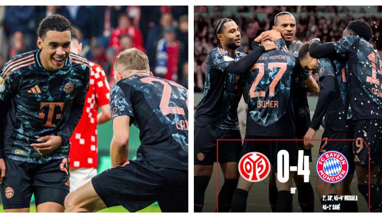 Байерн Мюнхен Майнц купа на Германия - Баварският танк гази с разлика за 6-и път през сезона, този път в трети турнир