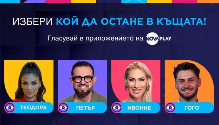 Big Brother - Ивонне, Гого, Теодора и Петър са застрашени от изгонване тази седмица