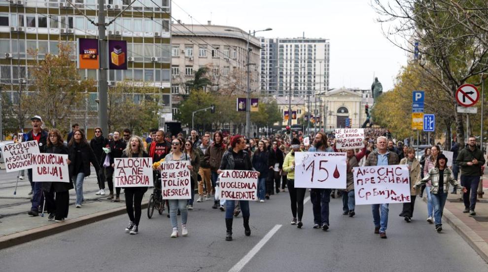 Студенти и граждани блокираха съда в Нови Сад
