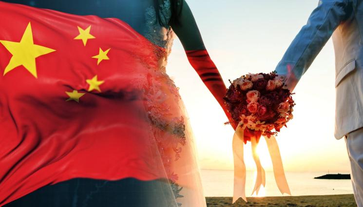 китай бракове - Китай бележи рекордно ниски бракосъчетания!