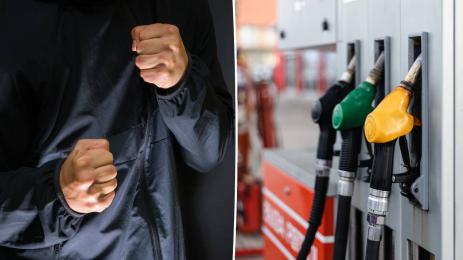 бой бензиностанция