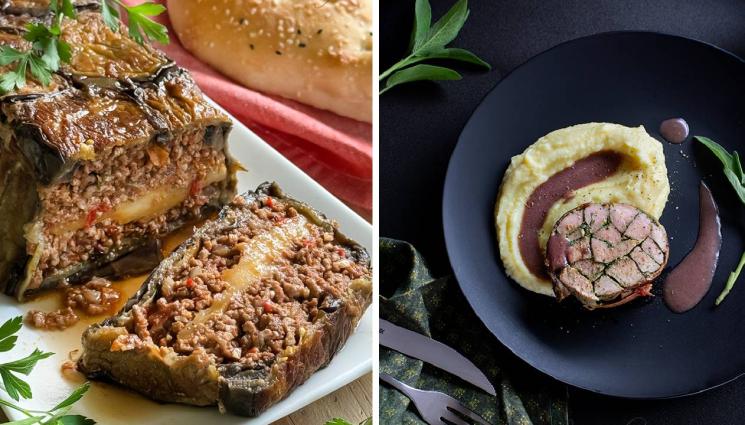 рецепти - ВКУСНА ЕСЕН С ЙОЛИ: Салата с тиква и сирене в кадаиф, патладжани с кайма на фурна или пък свинско филе роле