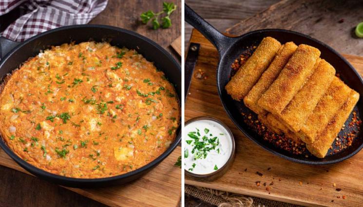 рецепти - Гответе с matekitchen.com: Бърз и вкусен омлет със сирене и зеленчуци или пък паниран праз с млечен сос (ВИДЕО)