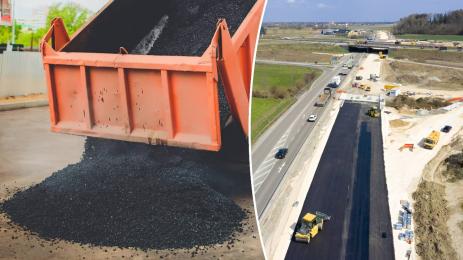 самосвал асфалт