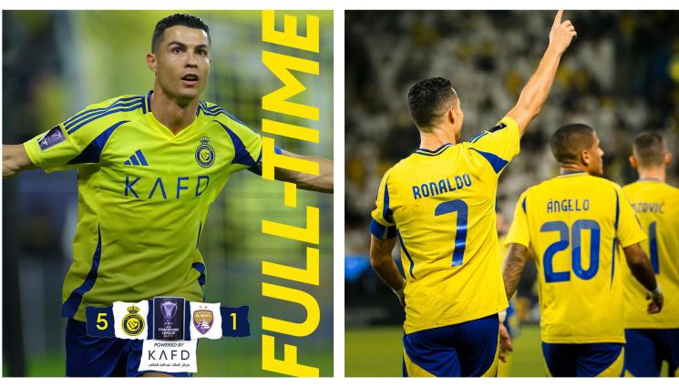 Кристиано Роналдо Ал насър - В мач с 2 автогола в Шампионската лига на Азия Кристиано вкара за 908-и път в кариерата си