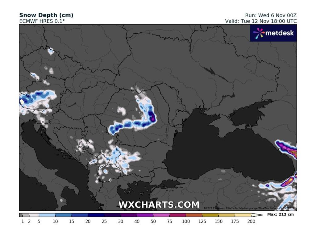 Възможен снеговалеж според ECMWF