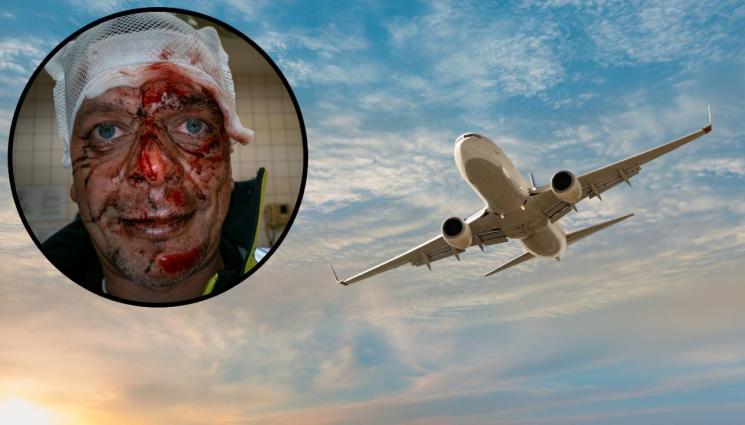 д - КЮТЕК ВЪВ ВЪЗДУХА: Пътник си изяде боя, опитал да вземе заложник с пластмасов нож (ВИДЕО)