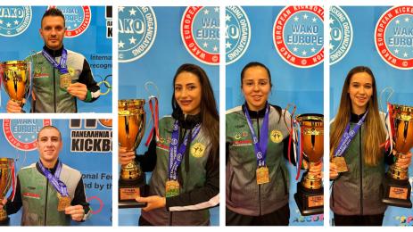 Кикбокс европейско в Атина 5 златни медала