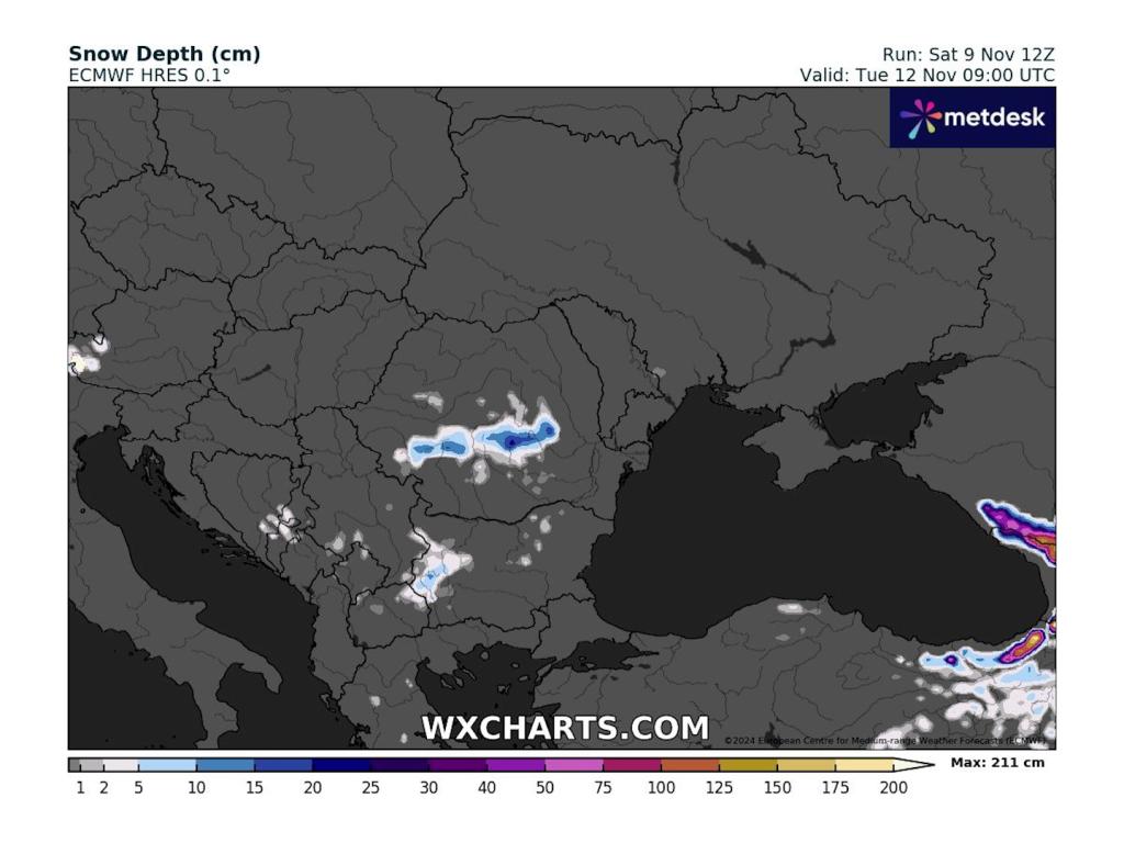 Очакван незначителен снеговалеж според ECMWF