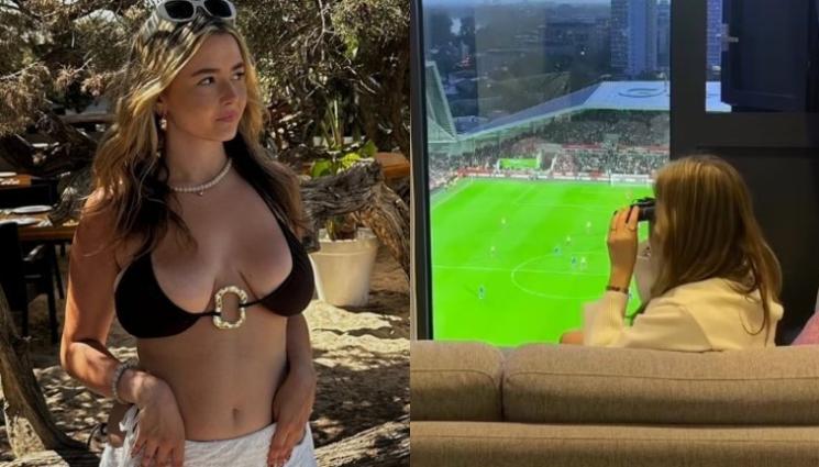 Ноеми Оберхаузер - Мацка съблазнява с гледка към стадиона