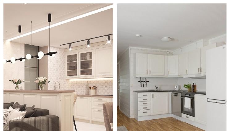 КУХНИ - ЕКЛЕКТИЧЕН СТИЛ: Обединяваме кухнята и трапезарията!