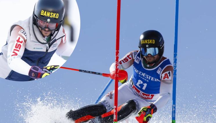 Алберт Попов - Алберт Попов в топ 8 след първия манш на нощния слалом в Италия