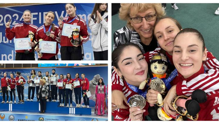 фехтовка - България със сребърен медал от отборната надпревара в Ташкент