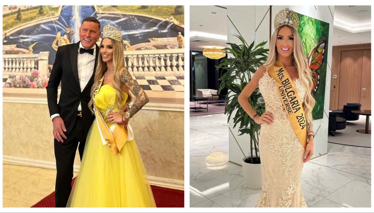 Теа Нинова - Мисис България Вселена Теа Нинова пред 