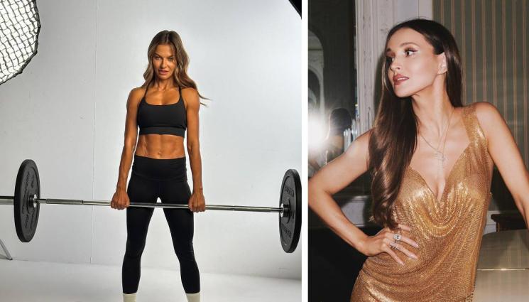 Анна Левандовска Марина Лученко - Певица рекламира фитнеса на Левандовска