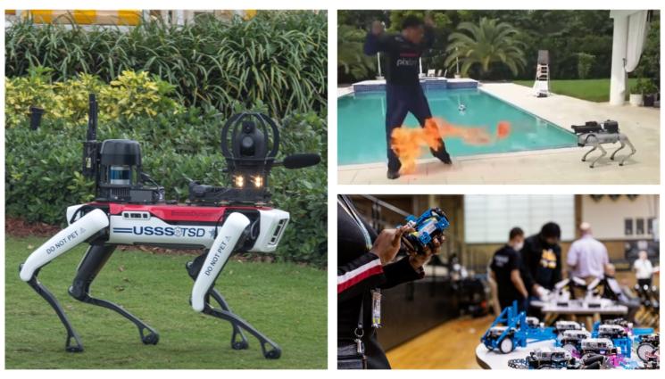 s - Кучета роботи пазят Тръмп!