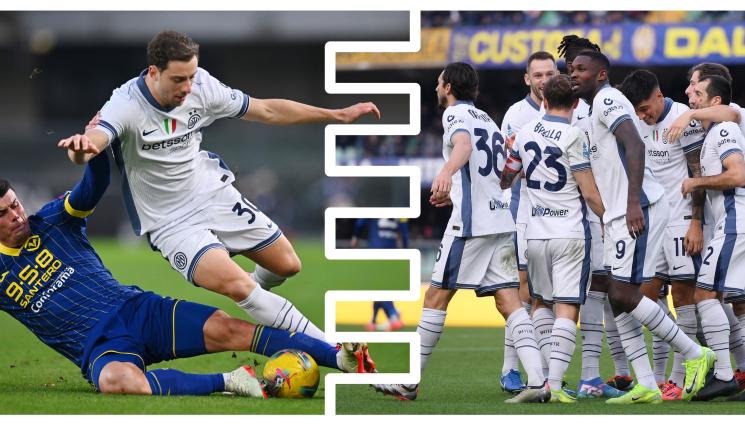 Серия А - Пет гола за едно полувреме качиха Интер на върха в италианското първенство