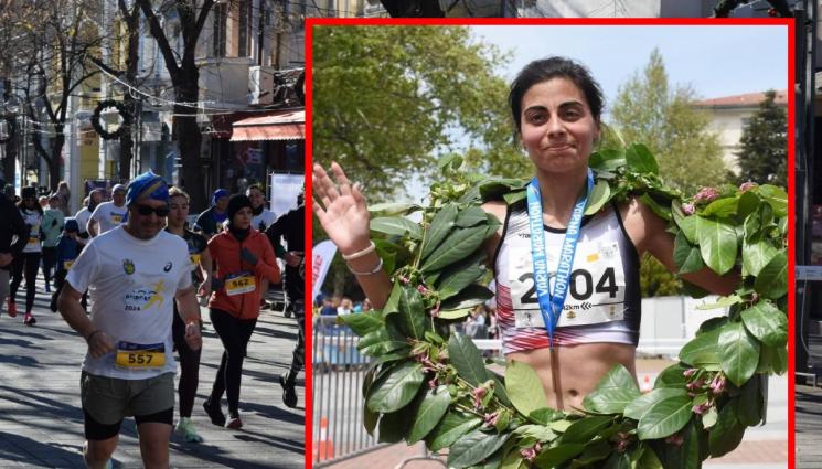 Маринела Нинева - Маринела Нинева раздели украинско семейство на полумаратона в Бургас