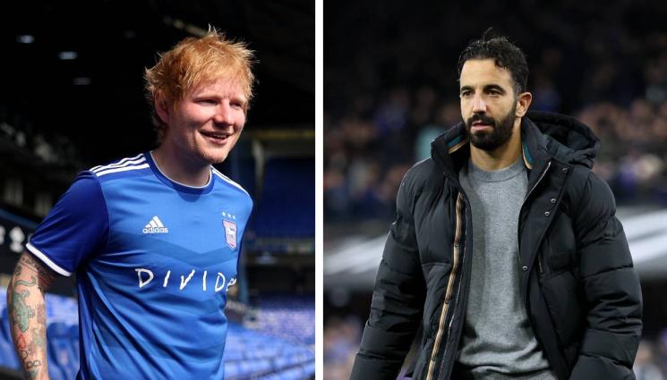 Ед Шийрън Рубен Аморим - Ед Шийрън се изгаври с Аморим