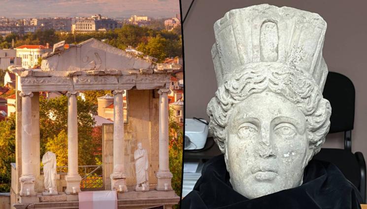 статуя богиня Филипопол Тюхе - НАХОДКИТЕ НЕ СПИРАТ: Откриха главата на статуята на богинята на Филипопол Тюхе