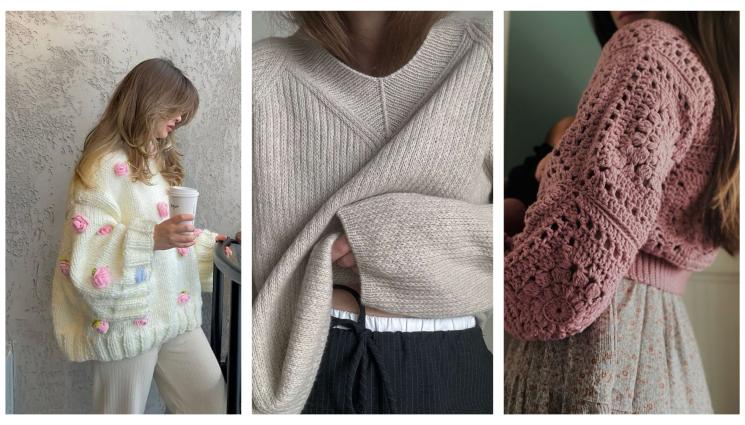 пуловери - СЕЗОН ЕСЕН/ЗИМА: Релефни цветя красят пуловера, комбинират стил и комфорт