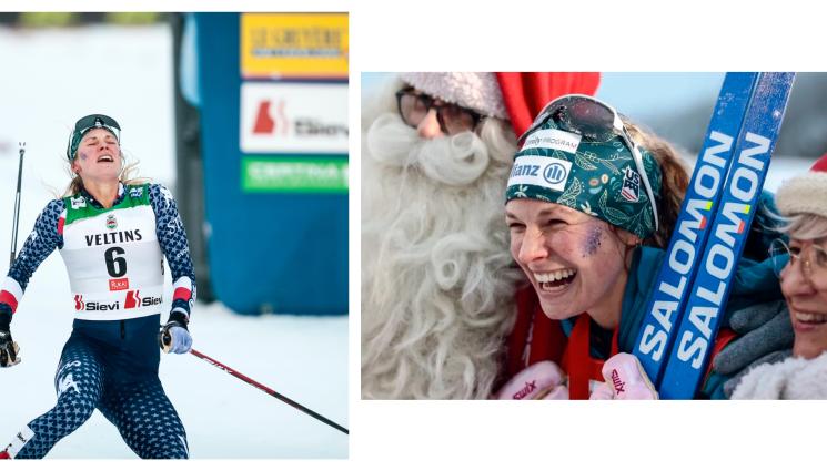 Джеси Дигинс САЩ ски бягане - Американка с епична победа в ски бягането за Световната купа в Лапландия